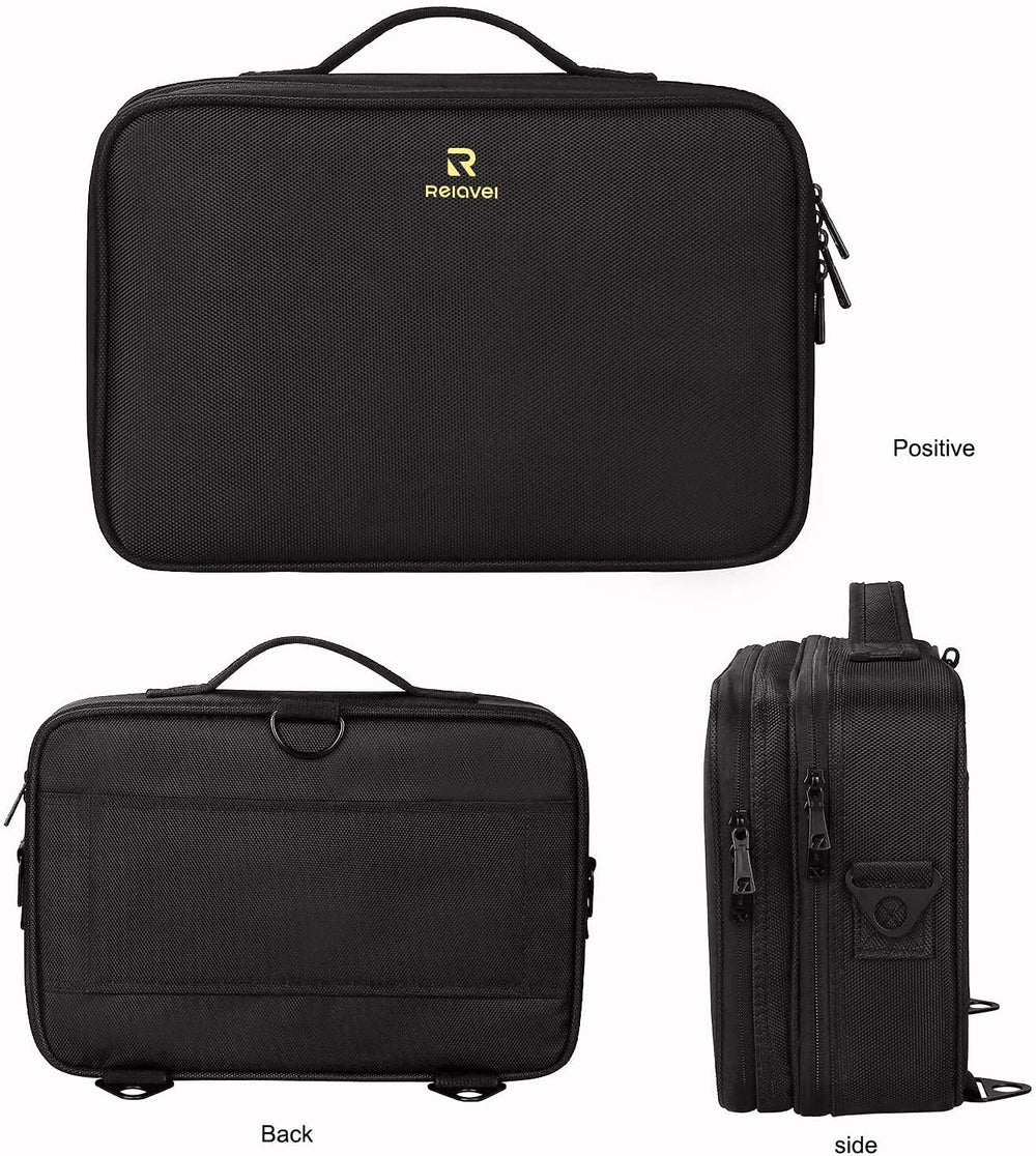 Relavel mallette maquillage voyage - utilisation polyvalente pour cosmétiques et accessoires