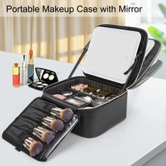 Relavel miroir LED amovible, lumière réglable pour un maquillage précis.