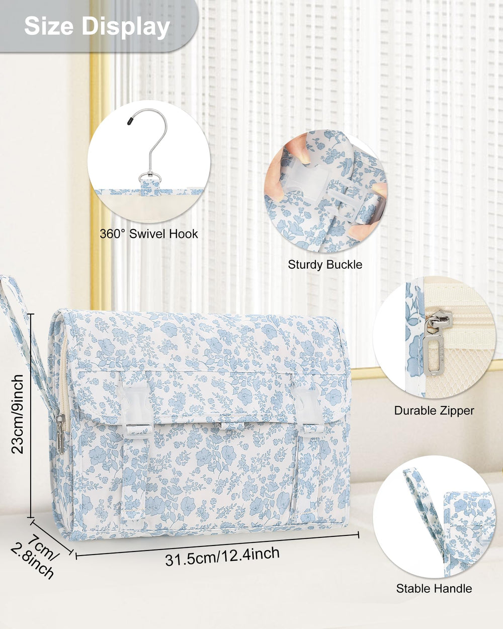 Relavel ouverture grand format pour voir l'intérieur et organiser facilement.