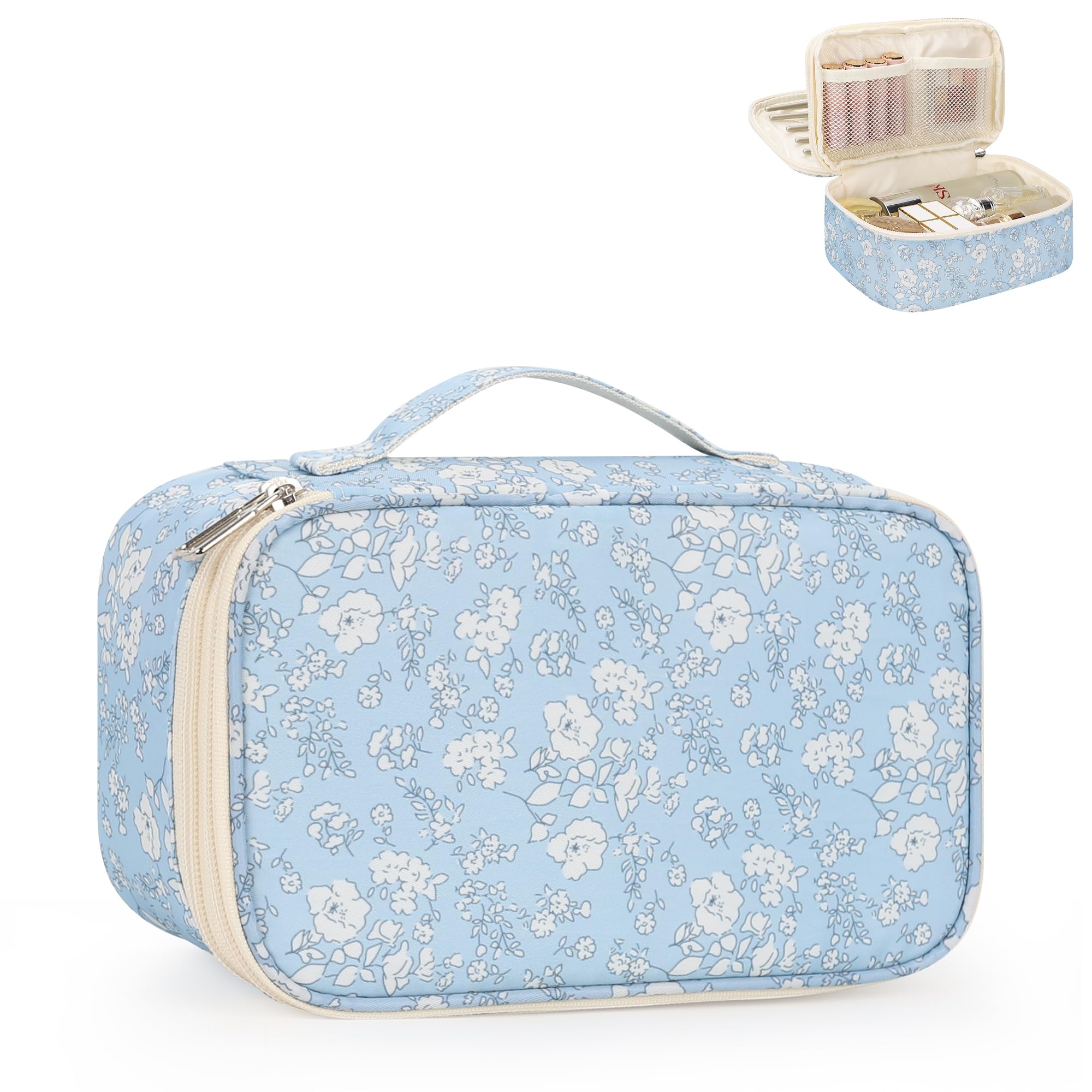 Relavel sac-maquillage-voyage-compact: organisation pratique des essentiels beauté en déplacement.