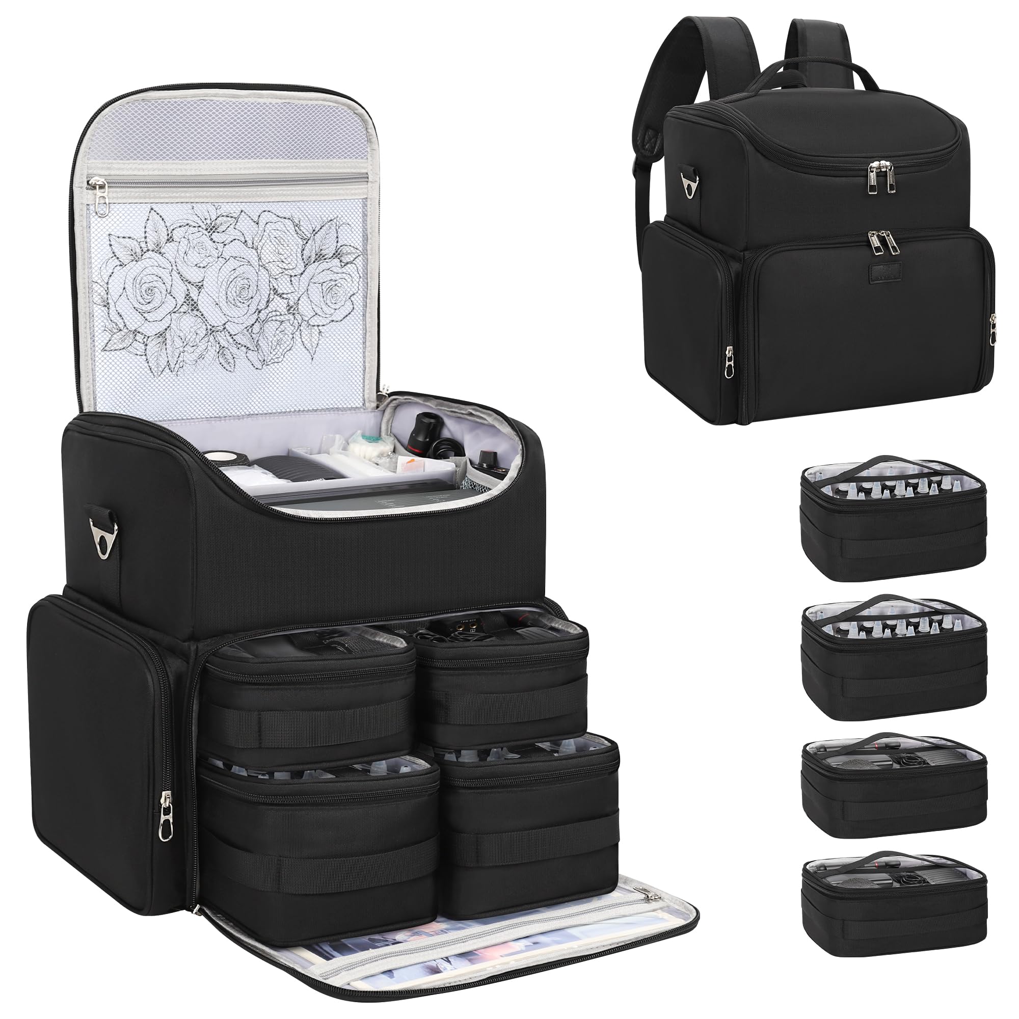 Relavel sac tatouage avec rangement compact pour déplacements faciles.