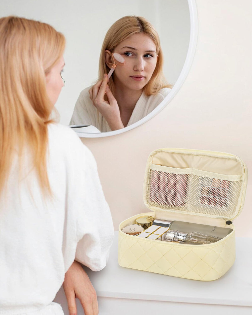 Relavel Trousse Maquillage portable, parfaite comme cadeau.