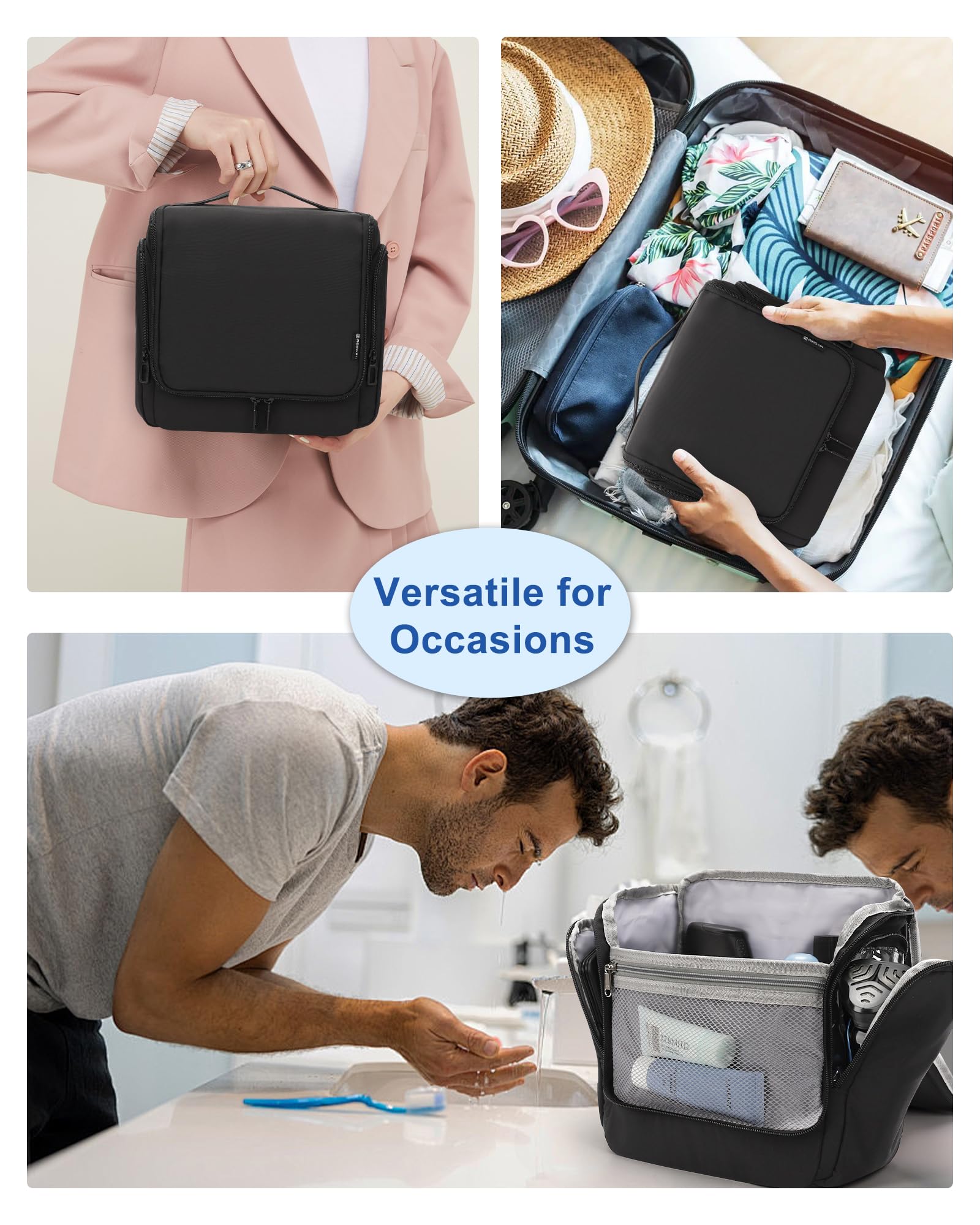 Relavel Trousse pleine capacité pour un rangement clair et rapide.
