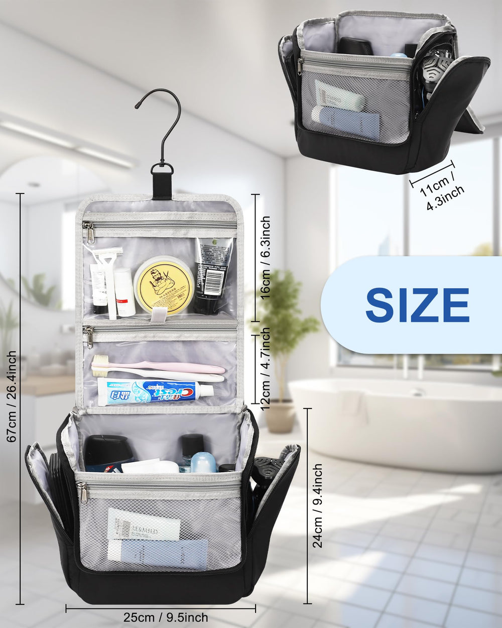 Relavel Trousse légère, idéale pour voyager léger.