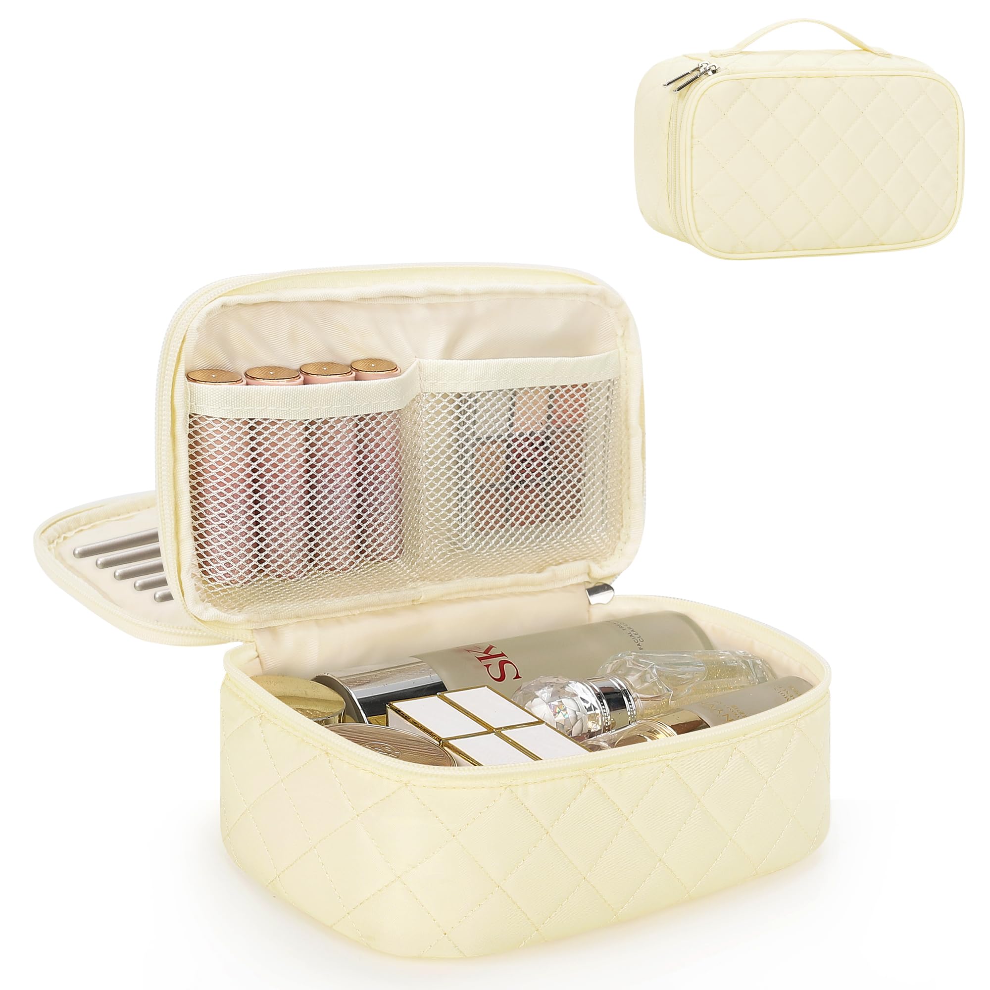 Relavel Trousse Maquillage de Voyage compacte pour un rangement rapide.
