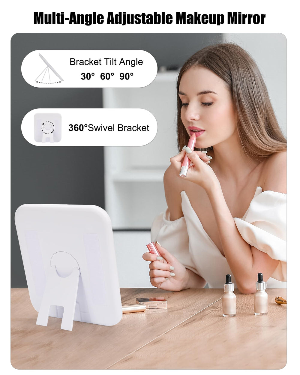 Relavel Trousse Maquillage Voyage, cuir PU résistant et facile à nettoyer.