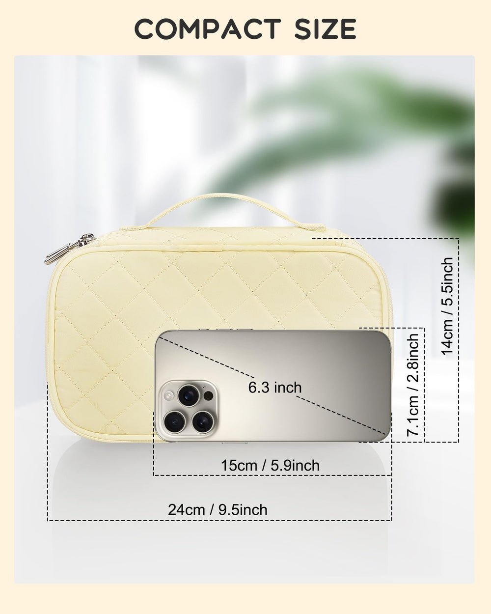 Relavel Trousse Maquillage Voyage double couche pour une organisation efficace.
