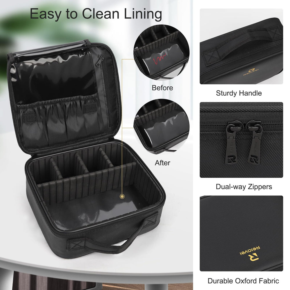 Relavel emplacements pour pinceaux, rangement soigné et sûr pour vos outils de maquillage.