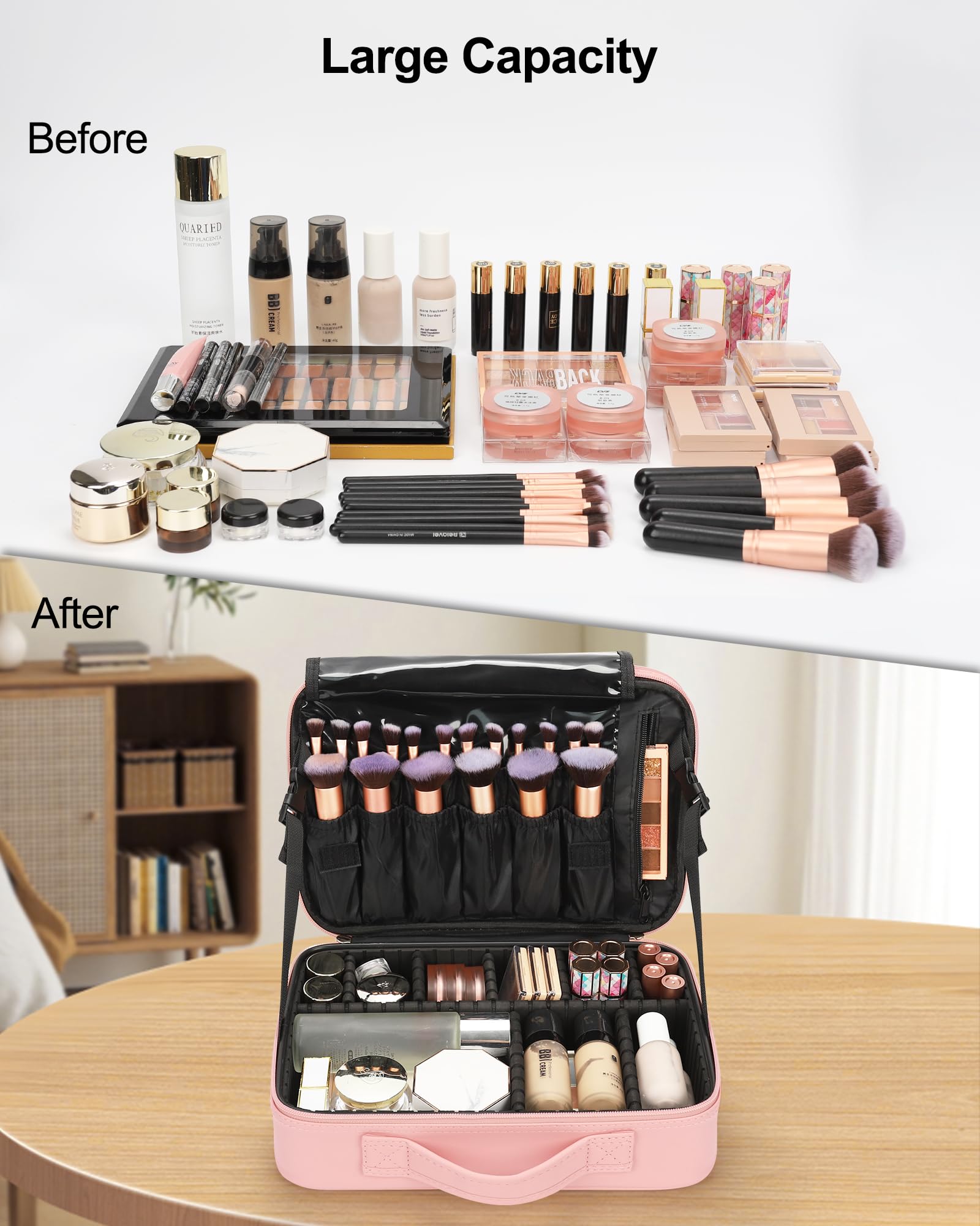 Relavel Trousse maquillage voyage impermeable a l eau, protection lors du voyage