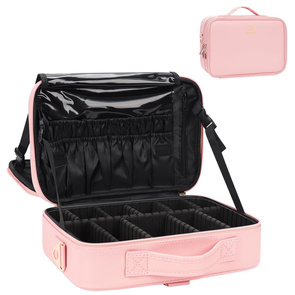 Relavel Trousse maquillage voyage ouverte pour un rangement facilité