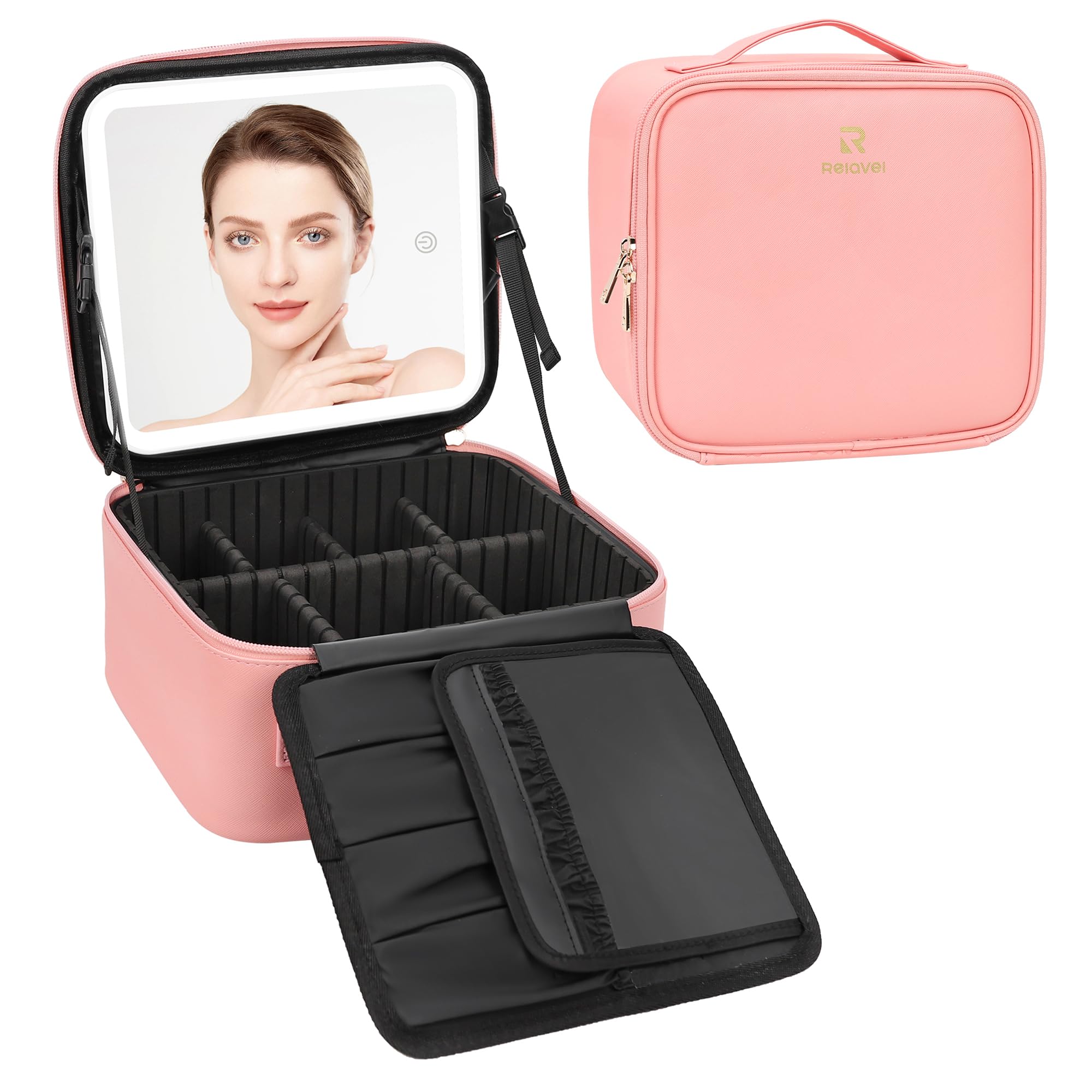 Version rose pâle élégante, parfaite pour les sacs à main lors des déplacements.