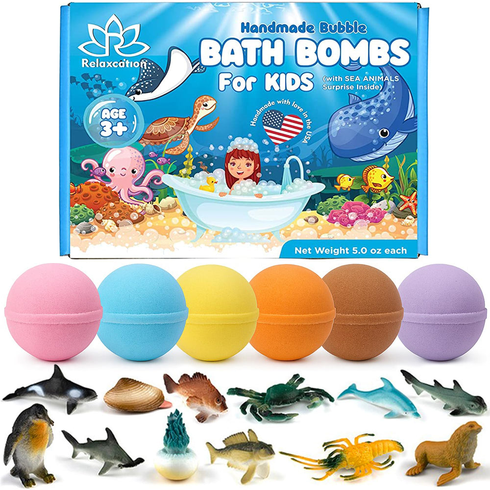 Relaxcation bombe bain avec requin – expérience ludique et sûre pour enfants.