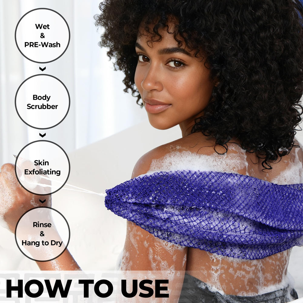 RelaxScene Éponge réseau africain mousse fine pour une mousse riche