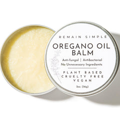 Baume Remain Simple à l’origan en bocal; hydratant et purifiant pour la peau