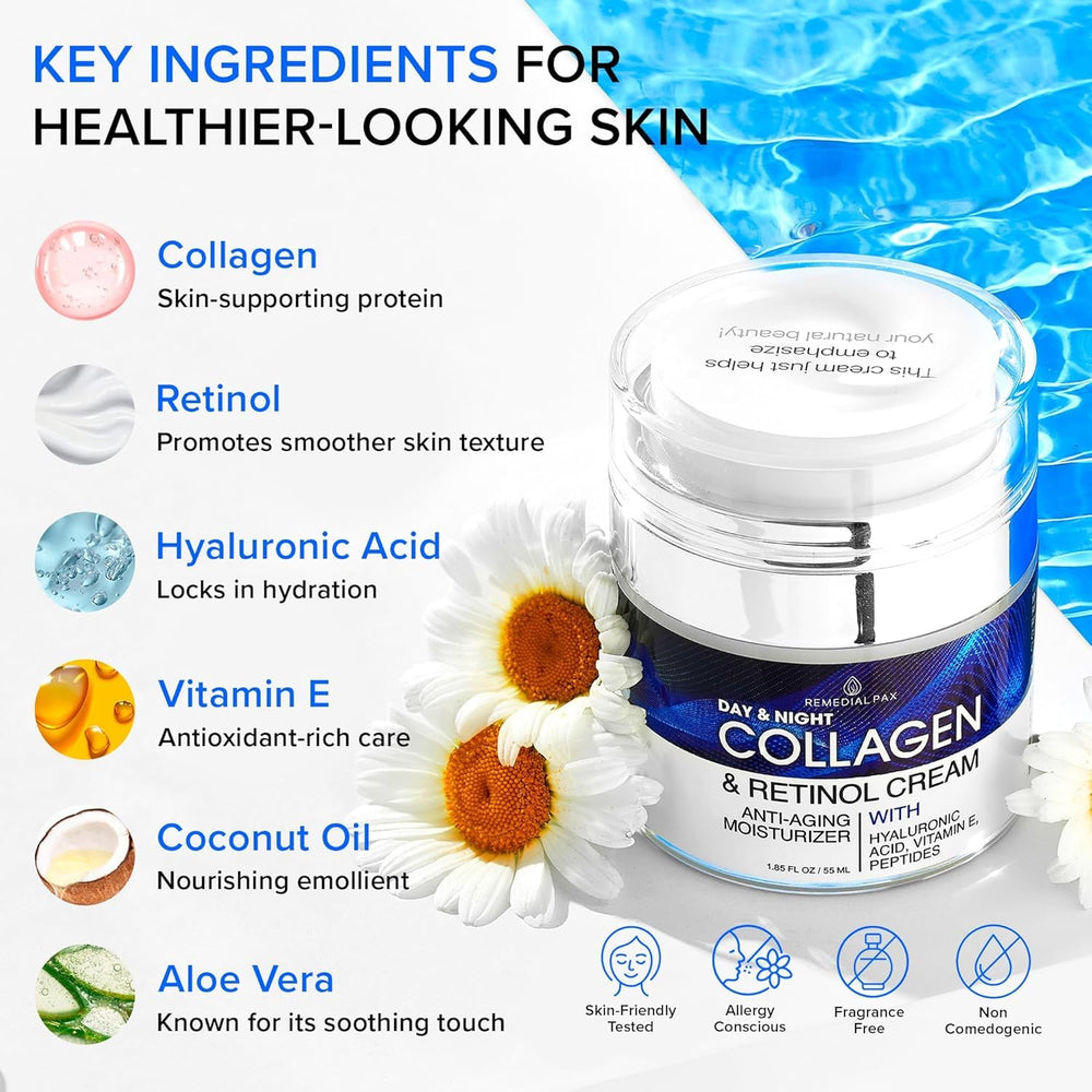 Remedial Purity Aesthetics Experience collagen face cream pump for easy daily application.