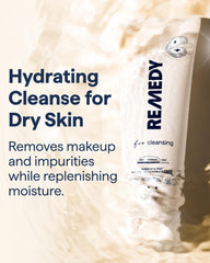 Remedy Science Rich Cream Cleansing texture close-up reveals cream-to-foam action