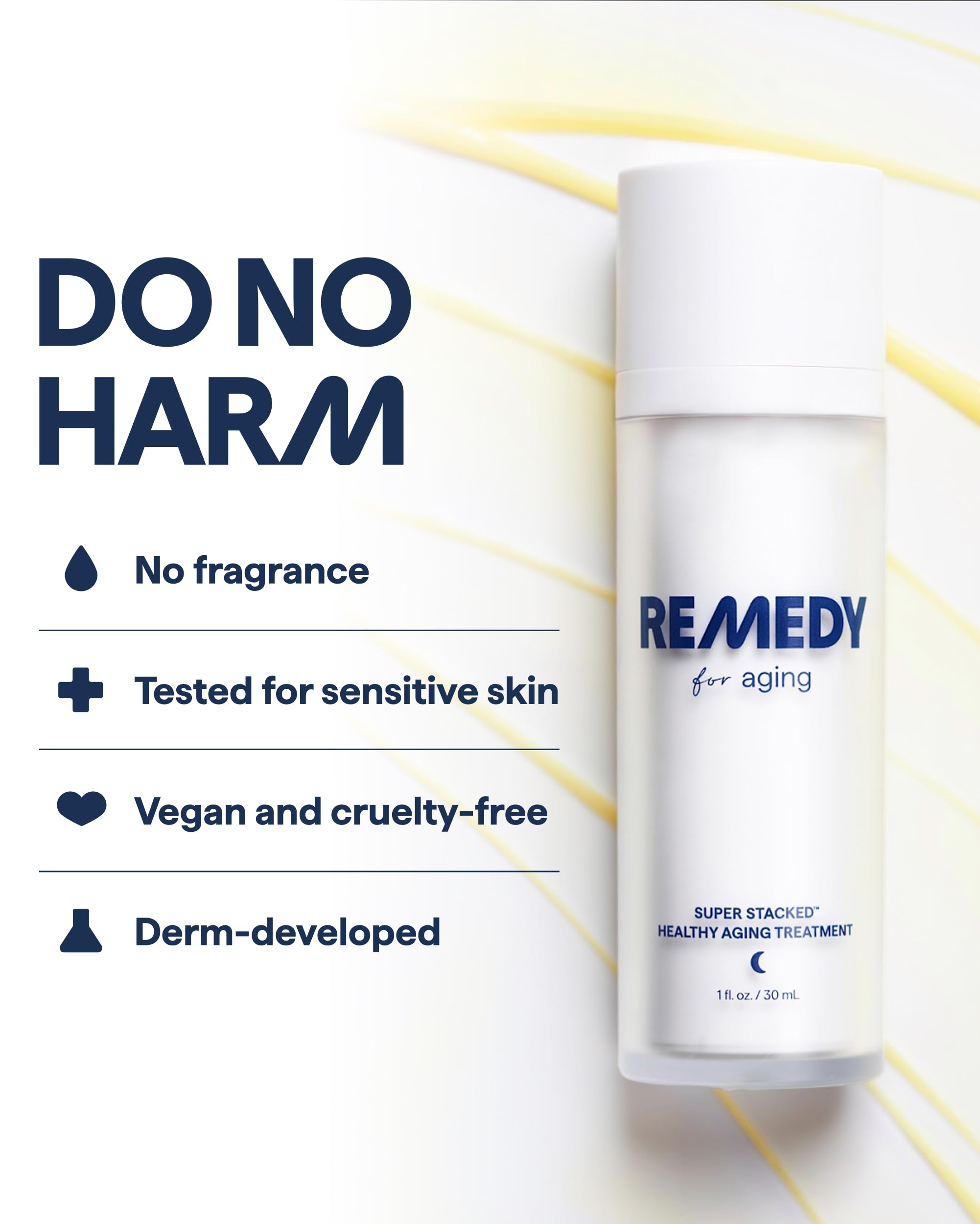 Remedy Science sérum anti-âge, neuf ingrédients clés pour l’efficacité potentielle.