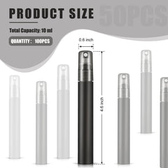 Remerry flacons-pompe mini mat 10 ml pulvérisation fine