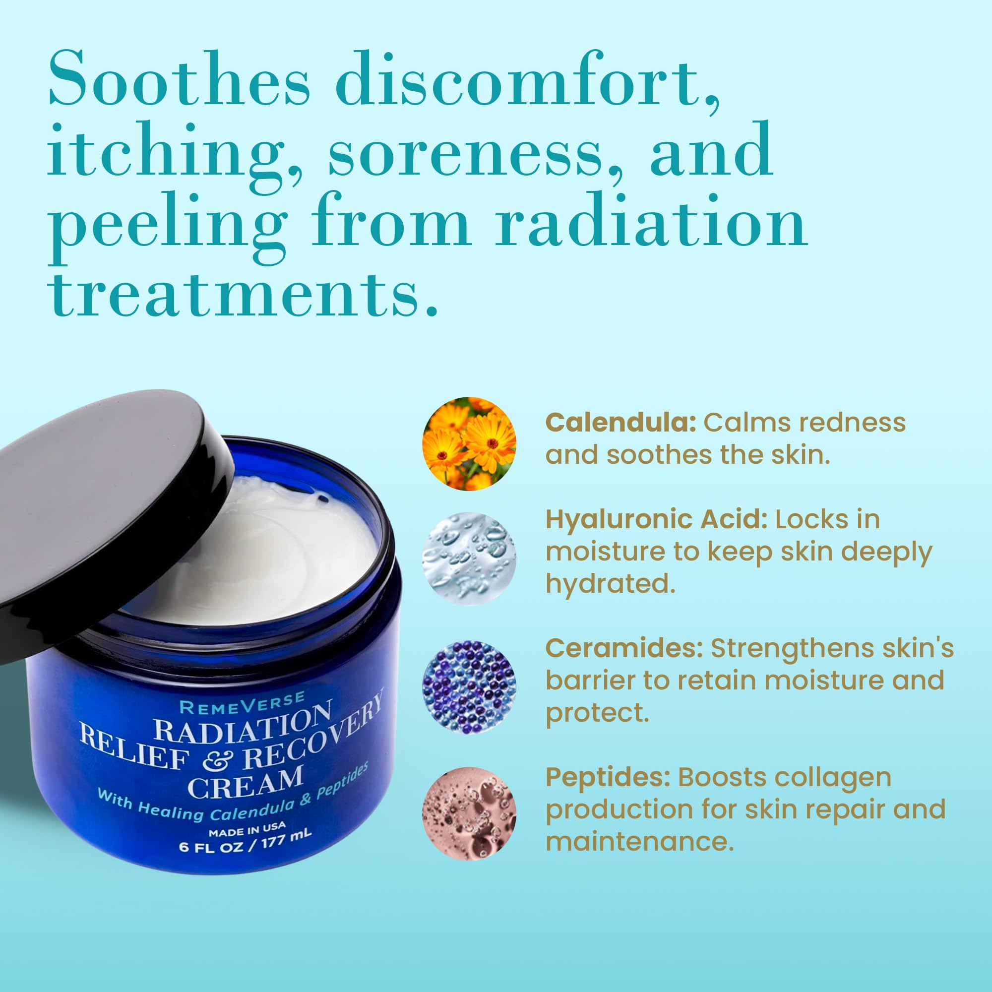 RemeVerse Radiation Cream hyaluronique et peptides pour hydratation profonde