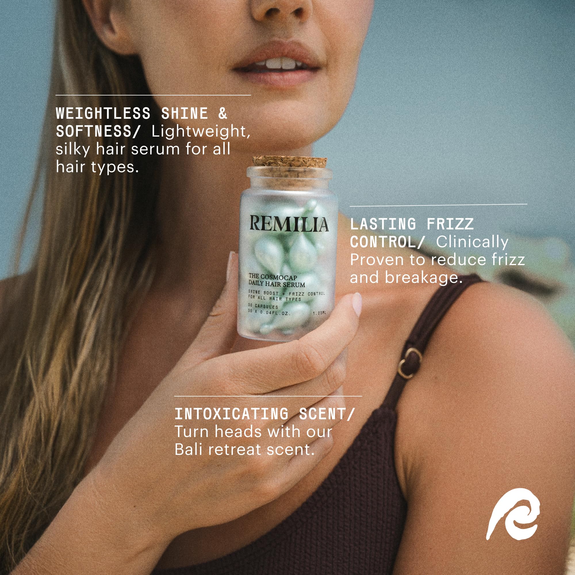 Remilia Hair brillance et douceur retrouvées sur les longueurs après application.