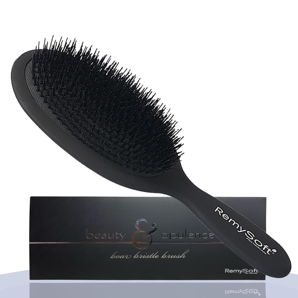 Brosse bois ovale RemySoft Beauty & Opulence démêlage en douceur.