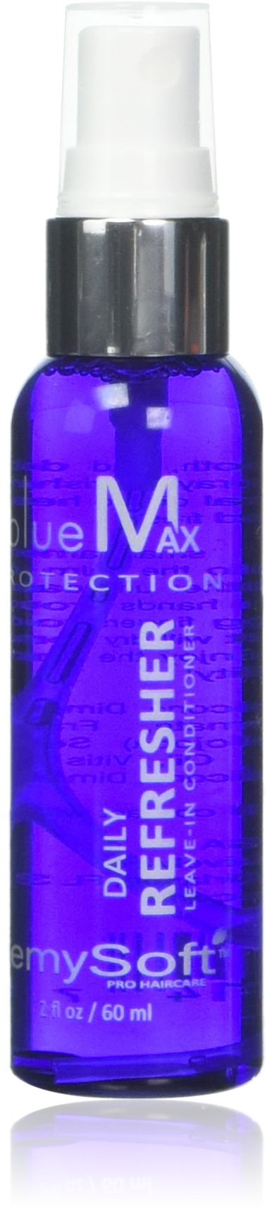 RemySoft BlueMax, photo de la bouteille, protège et hydrate les cheveux sans accumulation.