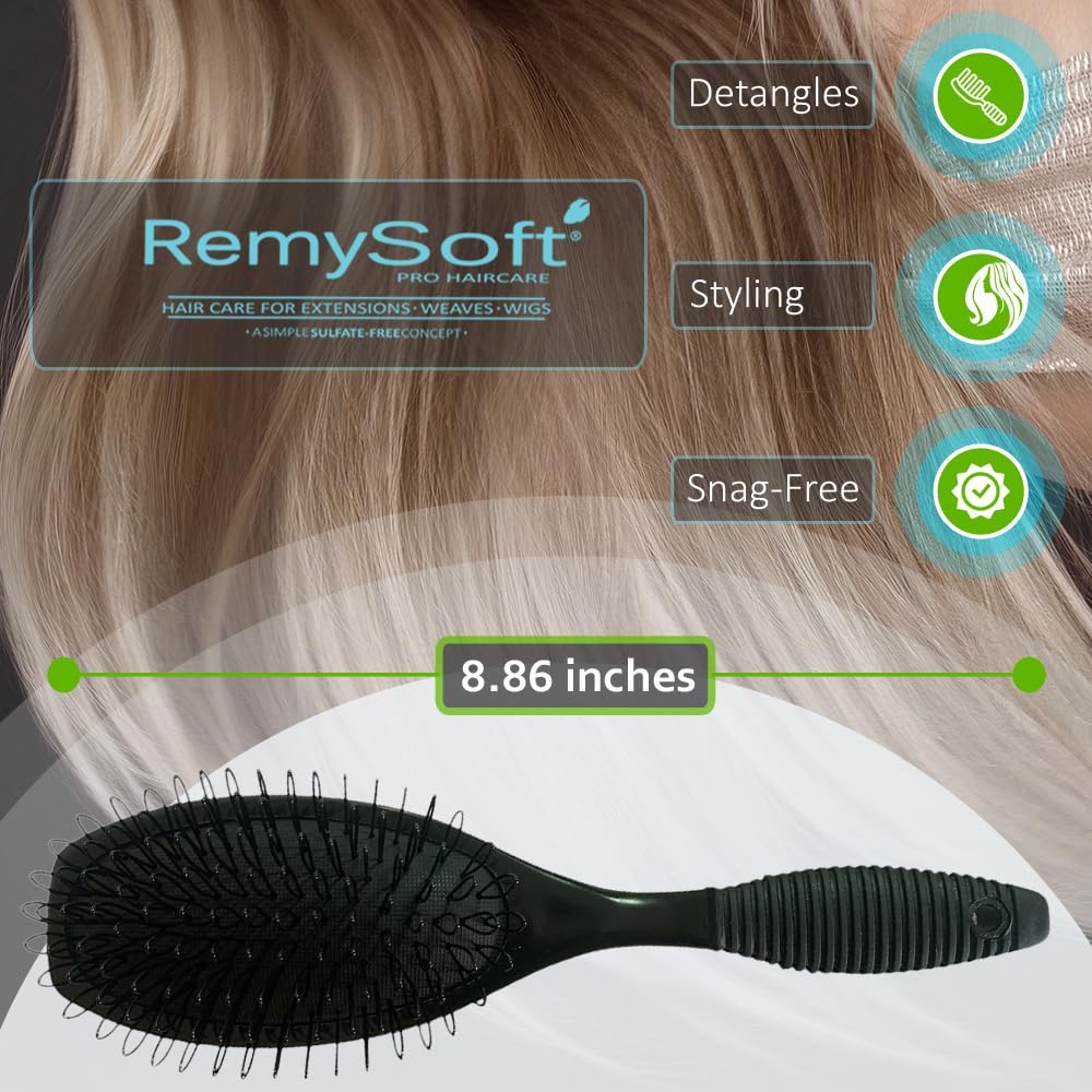 Brosse RemySoft Boucles 123 – anneaux en nylon qui glissent sans accrocher