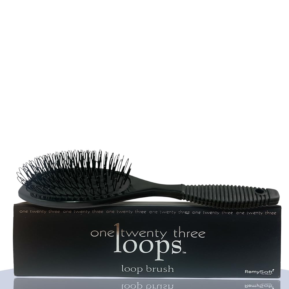 Brosse RemySoft Boucles 123 – soin des cheveux et extensions en douceur