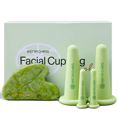 Rena Chris set cupping visage en silicone pour dégonflement et tonification