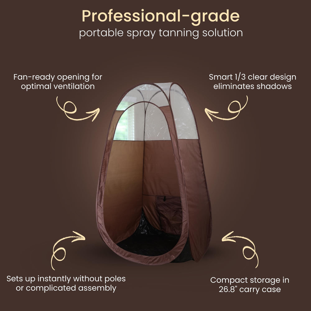 Reneebeautytan tente spray tan professionnelle brun, adaptée salon et domicile