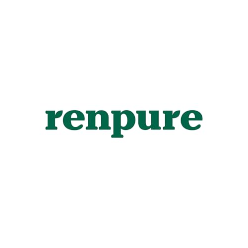 Bouteille RENPURE avec pompe, parfum kiwi frais pour une douche agréable.
