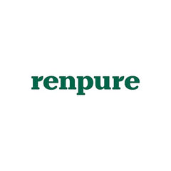 Bouteille RENPURE avec pompe, parfum kiwi frais pour une douche agréable.