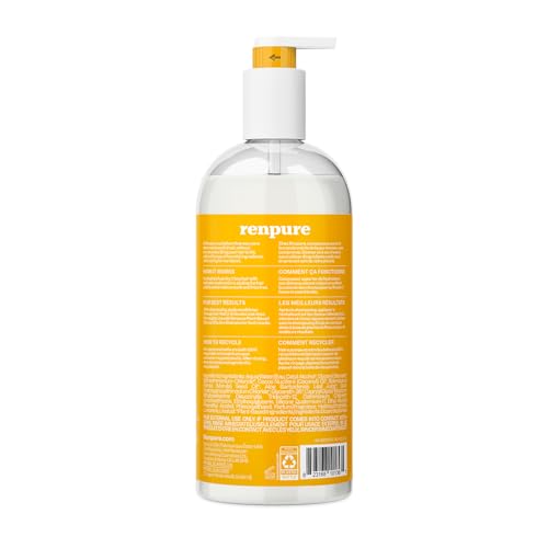 Texture satinée du soin RENPURE Marula Aloe pour cheveux lisses et brillants