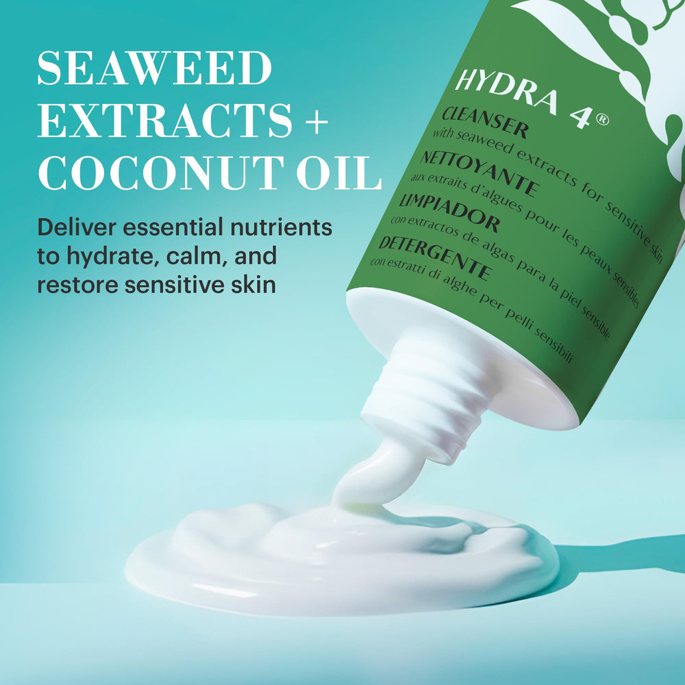 Huile coco olive dans Hydra 4 Cleanser nourrit et apaise la peau
