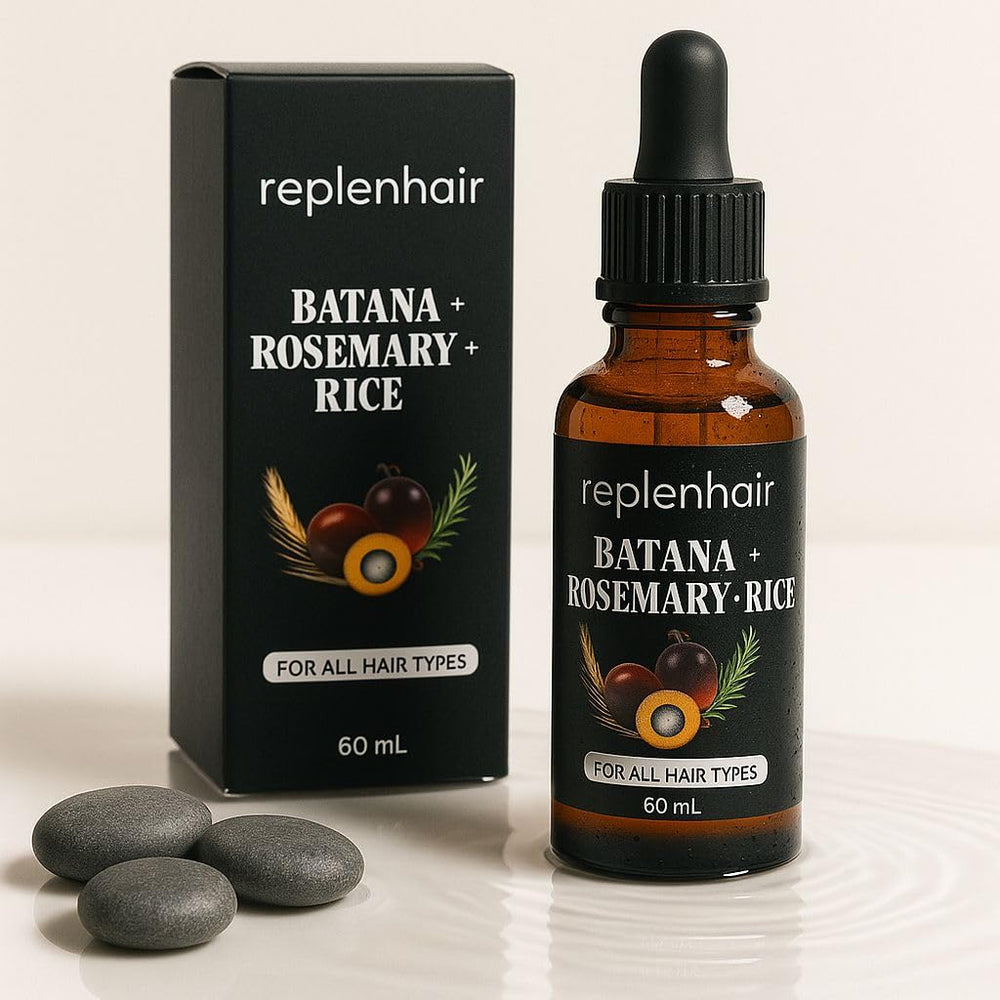 Cheveux Replenhair Batana: huile polyvalente pour densité et souplesse.