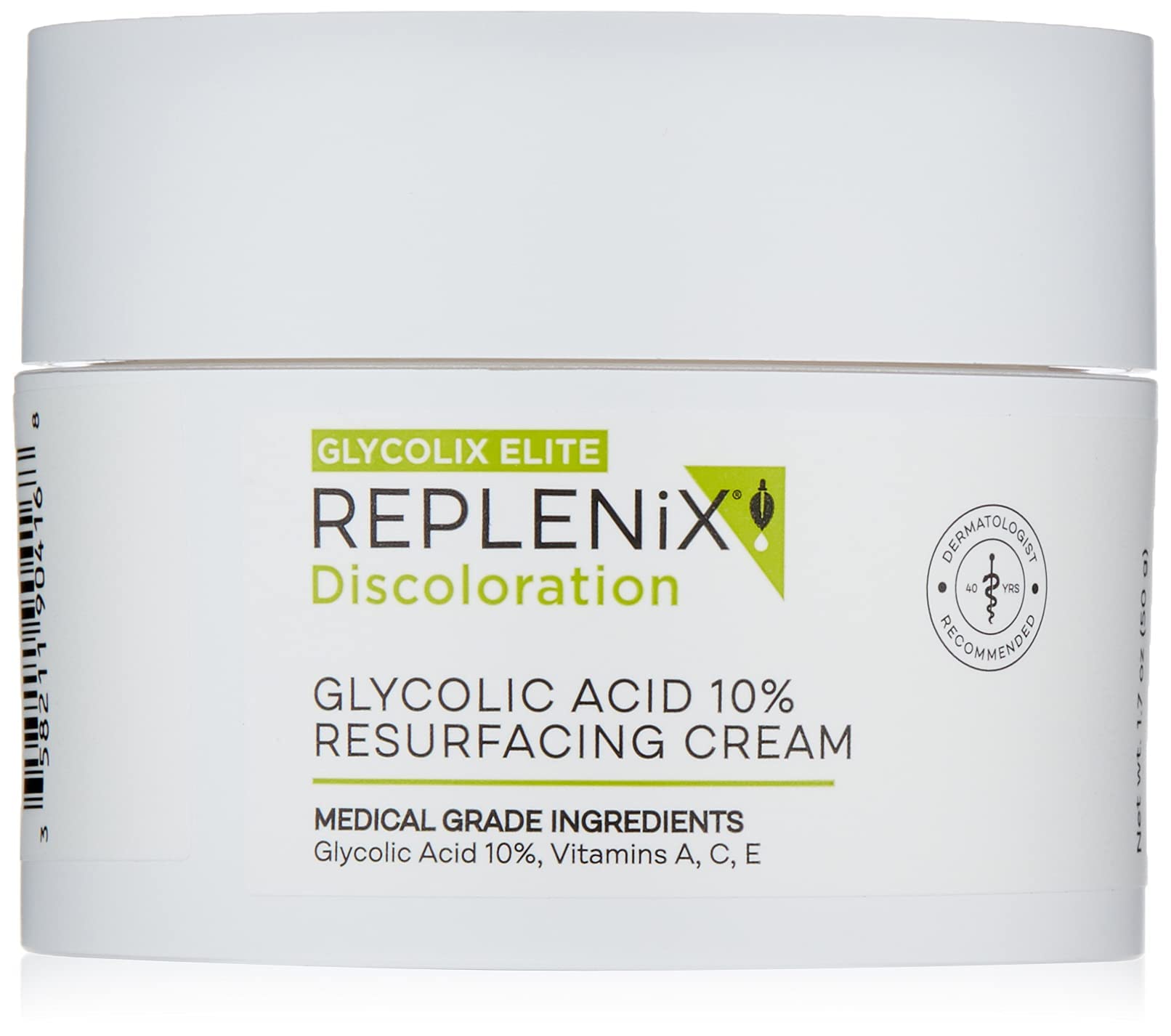 Replenix Crème Glycolique 10% — emballage élégant prête à une routine soin du visage