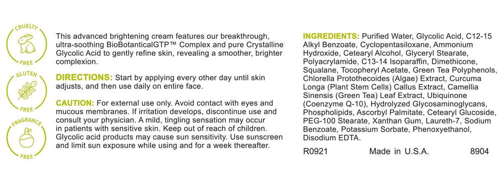 Replenix Crème Glycolique 10% — texture légère qui pénètre rapidement