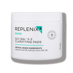 Tampon Replenix Gly-Sal dans boîte prête à l'emploi, exfolie en douceur.