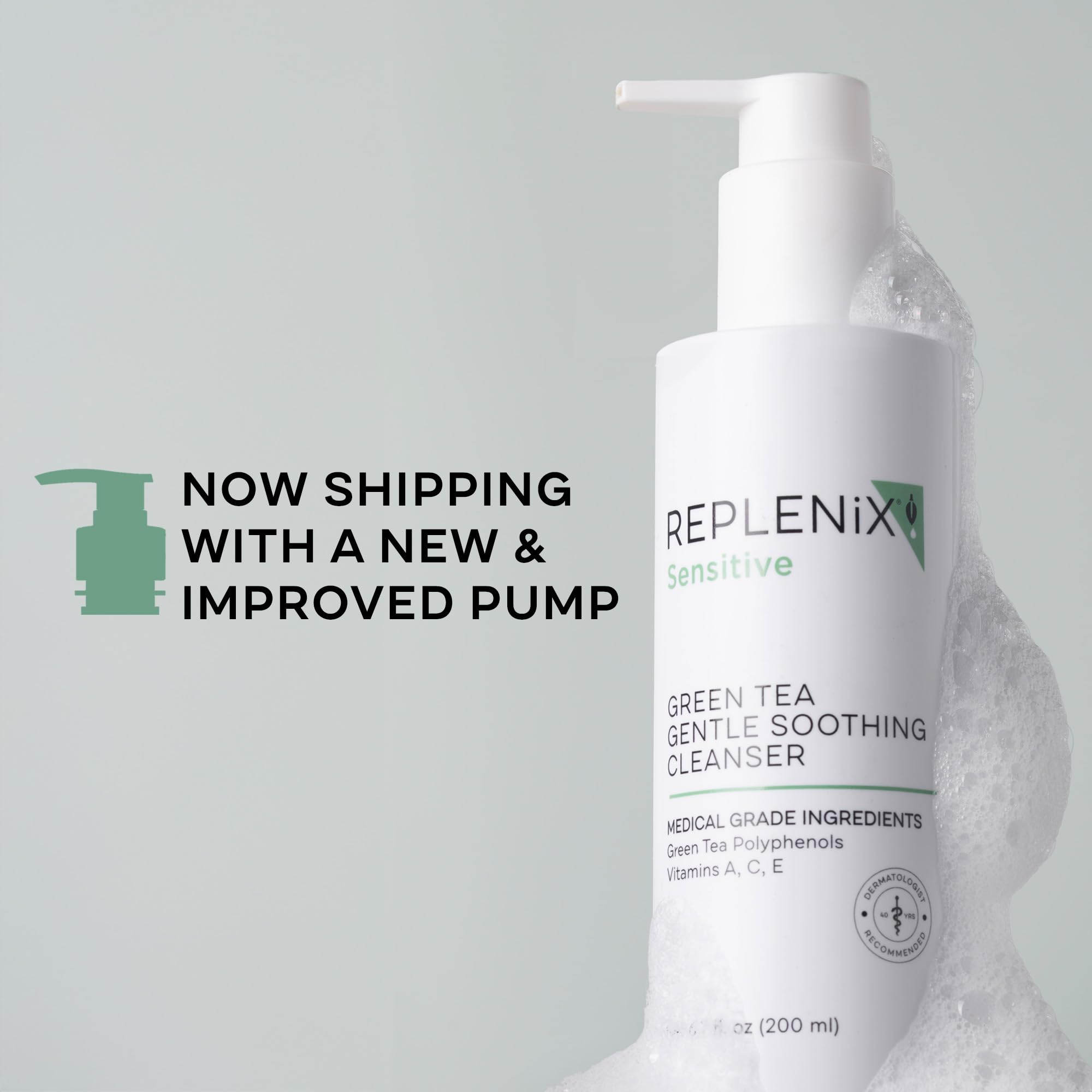 Peau sensible ou post-procédure bénéficie d'un soin apaisant avec Replenix