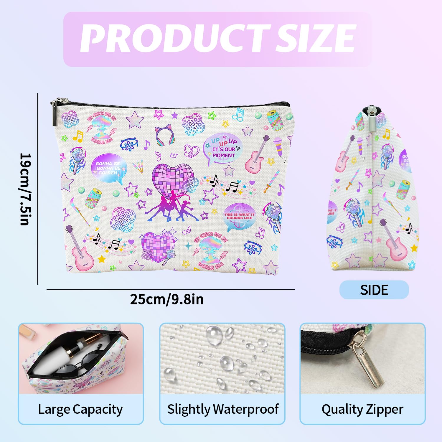 Repnalm grand-espace-sac-maquillage, intérieur spacieux pour vos essentiels de beauté.