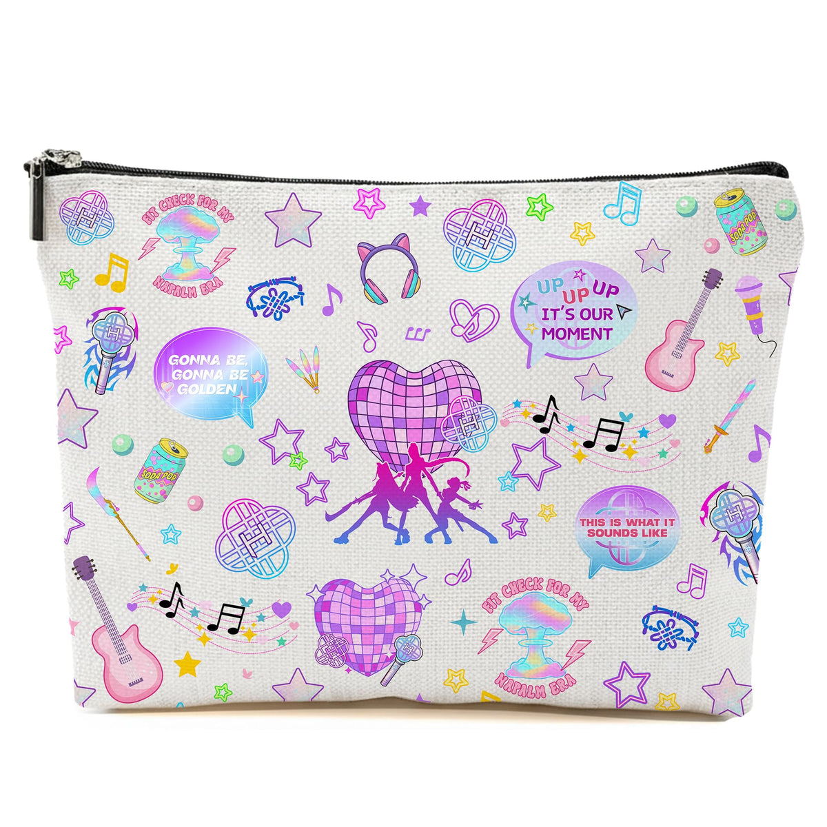 Sac Repnalm K-Pop vu de face, rangement pratique pour maquillage et petits accessoires.