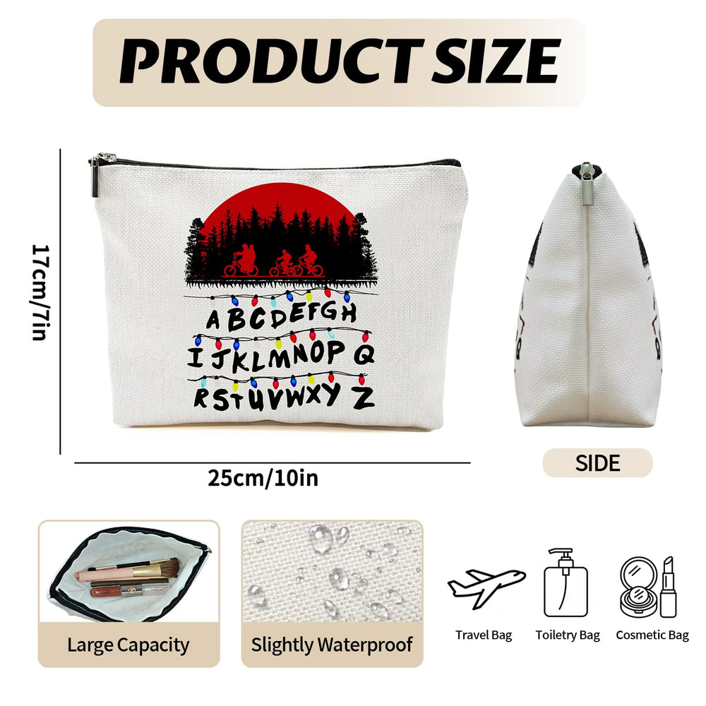 Repnalm Trousse Maquillage amis blanc motif vibrant et élégant pour repérage rapide