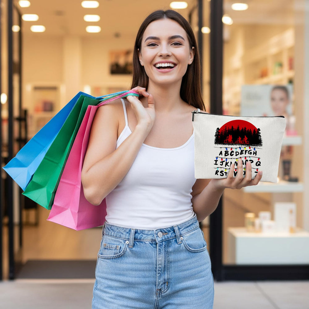 Repnalm Trousse Maquillage amis blanc compatibilité sac à dos et sac à main