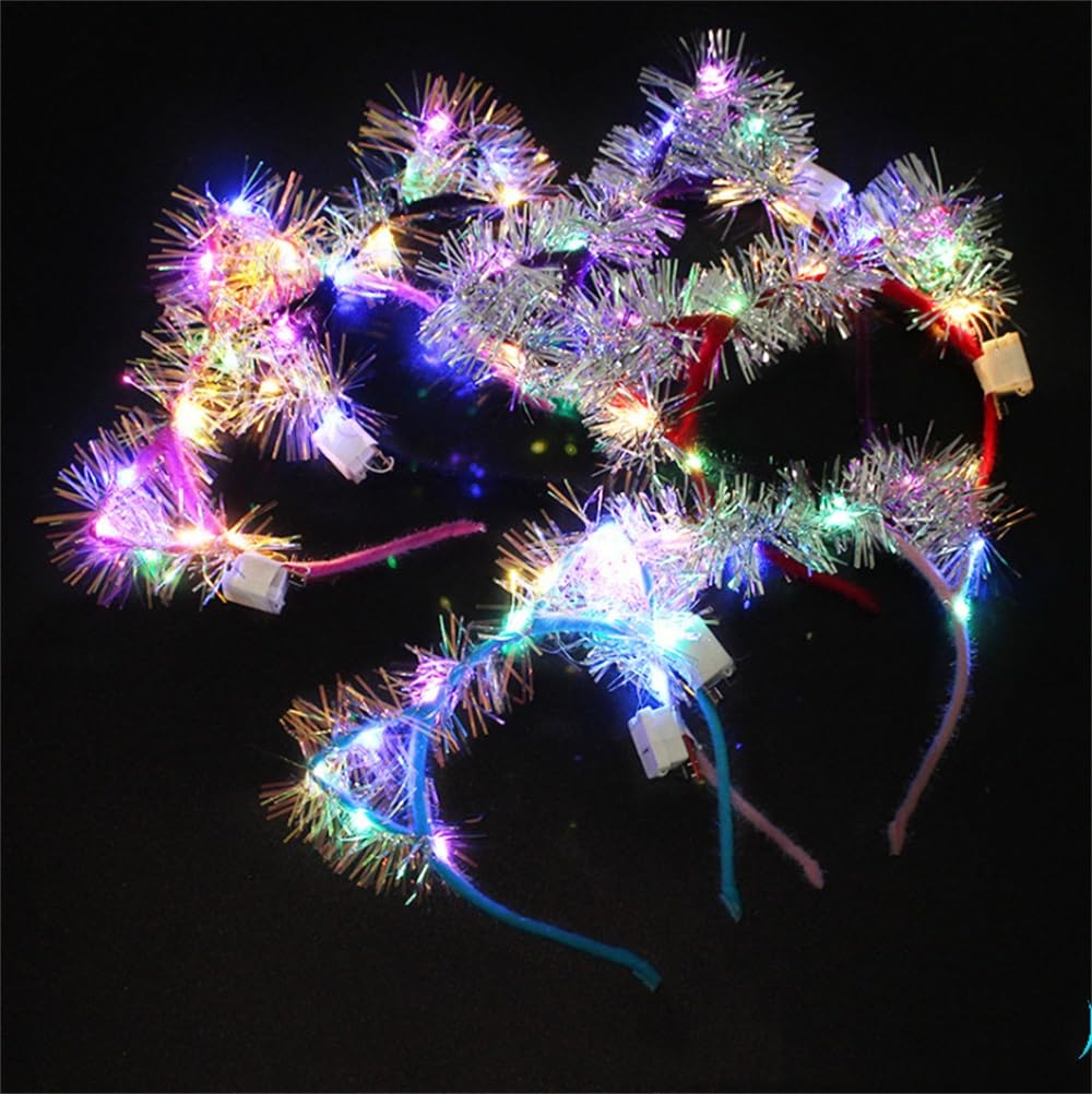 REQO Oreilles-chat lumineuses, cadre ajustable pour s adapter à chaque tête.