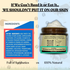 Application des mains avec le Baume Tallow Nu de Reroot Organics, hydratation ciblée.