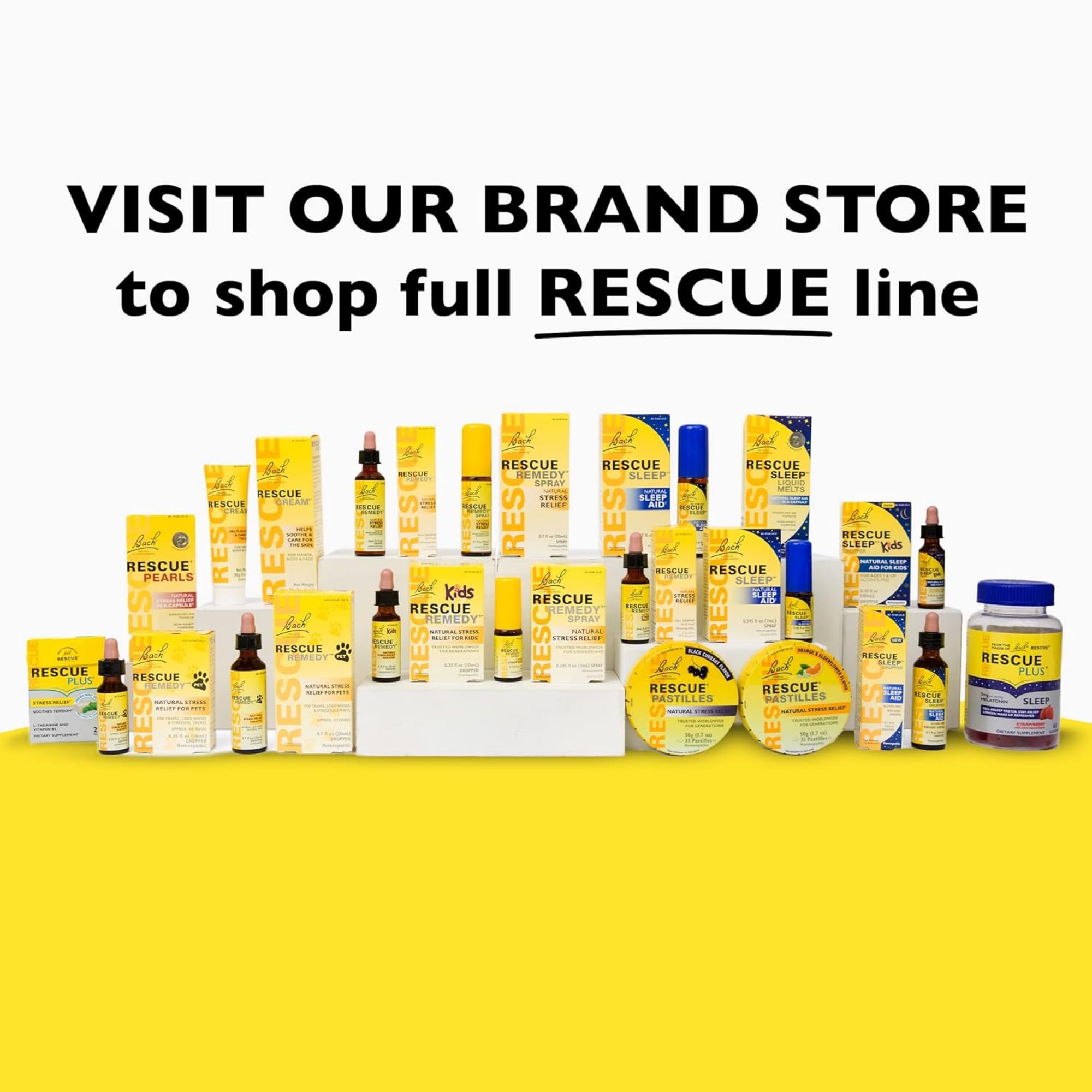 RESCUE Remedy Cream 30g on bathroom shelf suggesting simple self-care routine.
