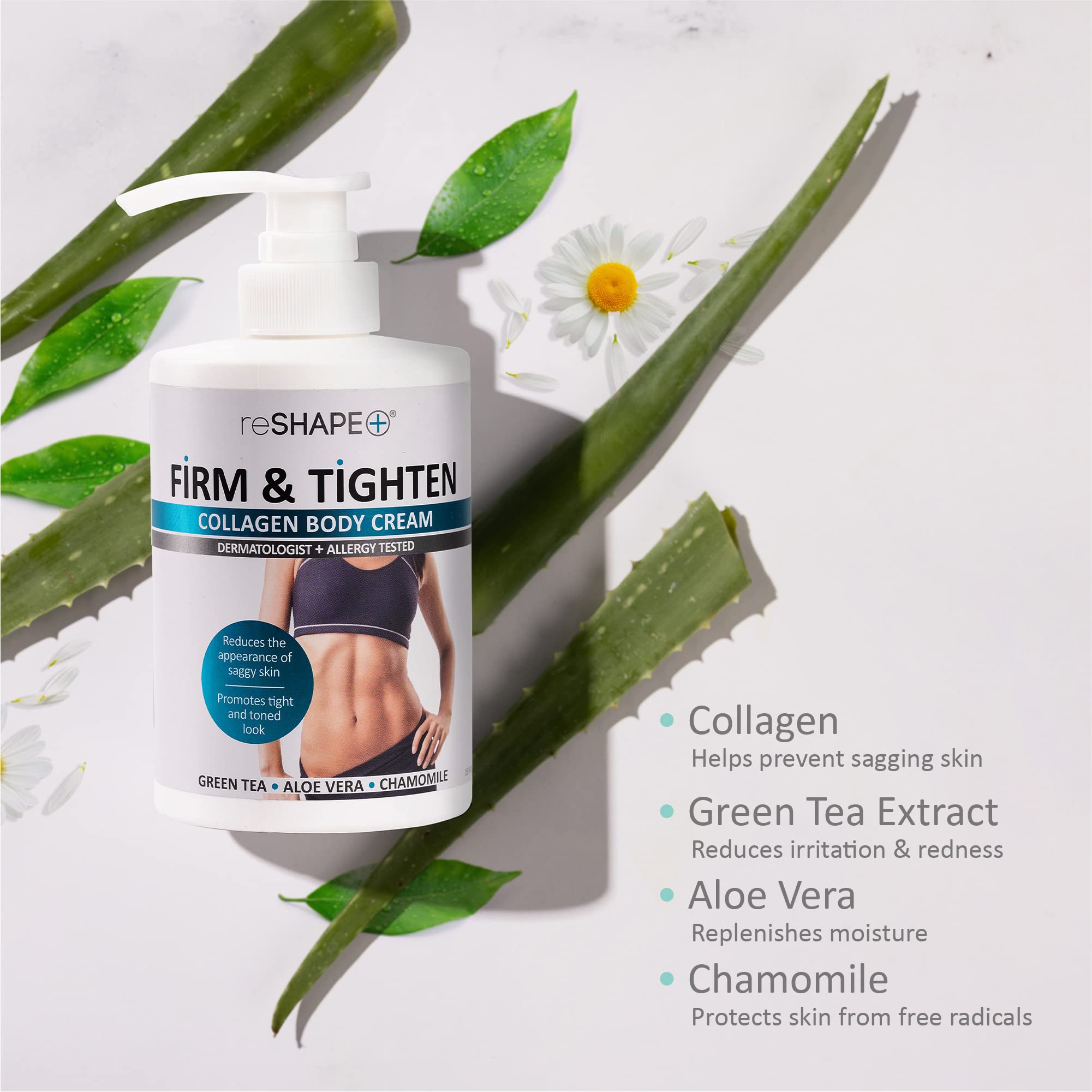 Reshape+ Crème Collagène application sur le corps