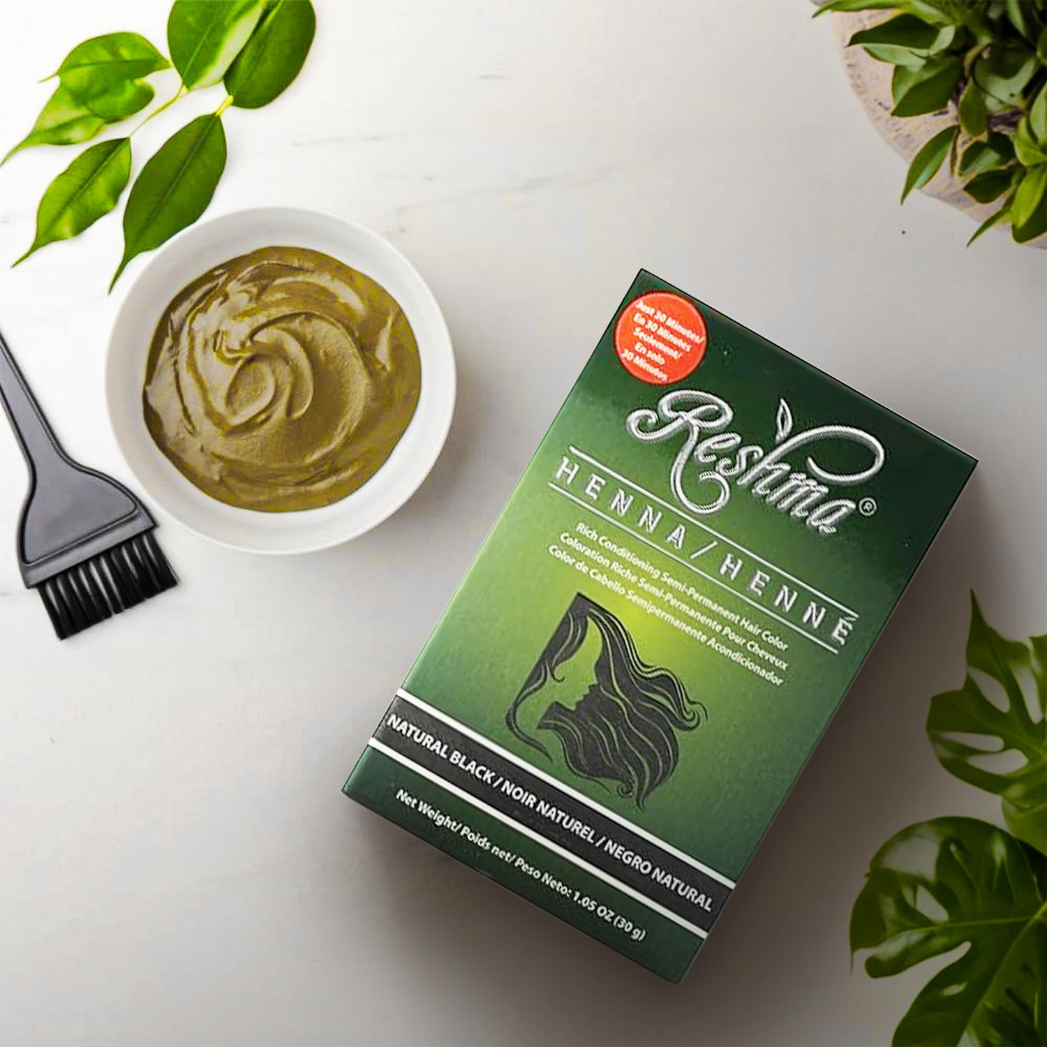 Reshma Beauty Henna noir — gants pour application propre