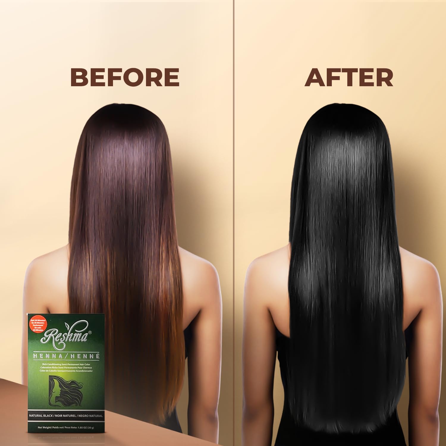 Reshma Beauty Henna noir — mélange prêt à l’emploi