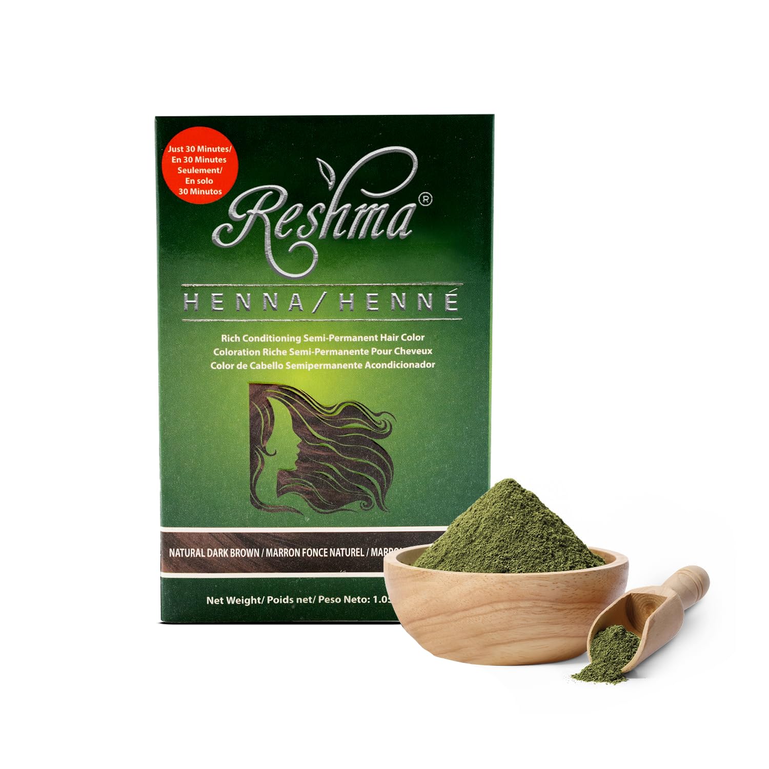 Reshma Beauty henné poudre: couleur durable et soin nourrissant.
